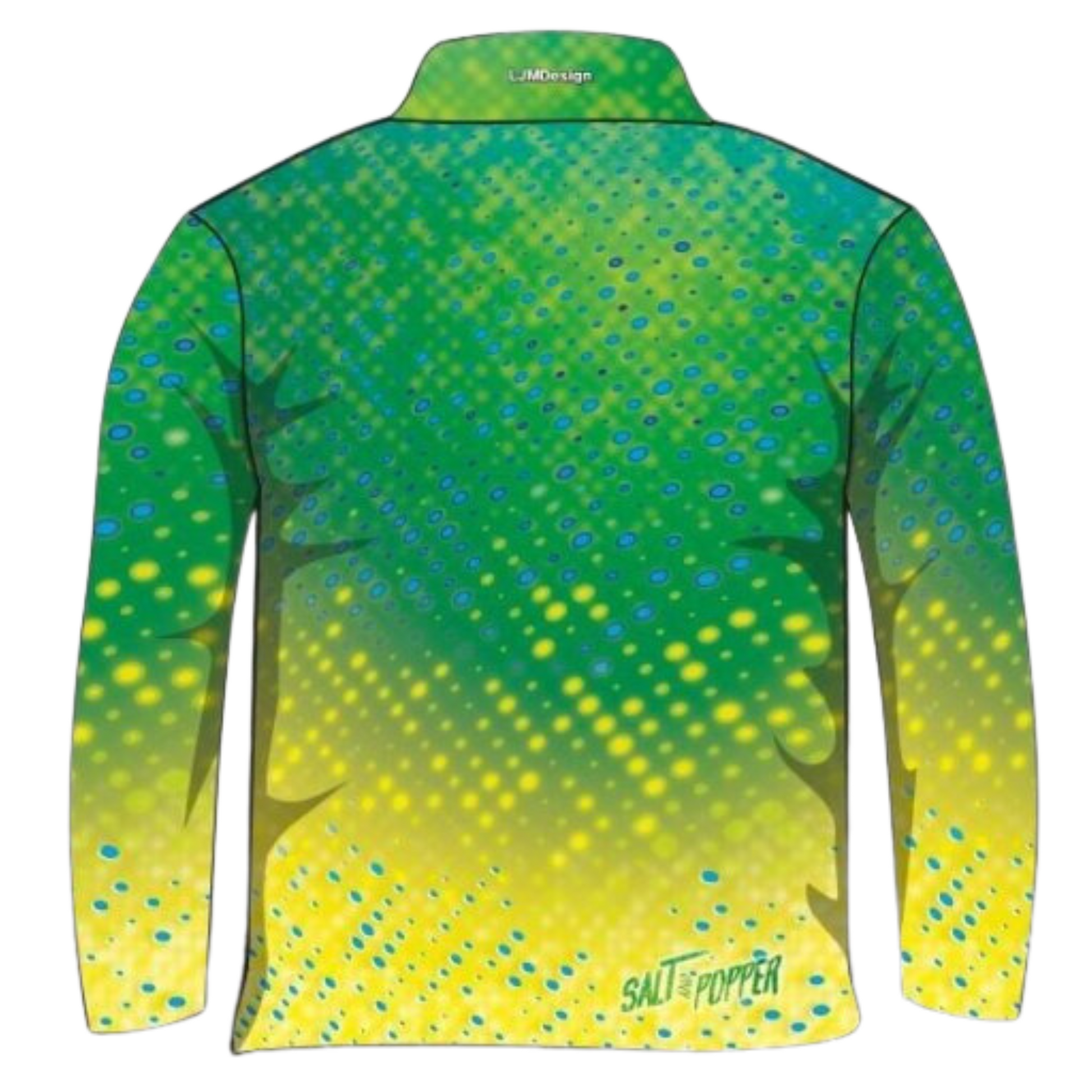 ★Pre-Order★ Pattern | Salt and Popper Mahi Mahi Fishing Shirt Z and TEE competition custom FISH FISH DESIGNS fish scales FISHING FISHING SHIRT fishing shirts green LJM men MEN'S DESIGNS mens PATTERN AND PLAIN DESIGNS Preorder quick dry reef fish spo-default spo-disabled sun sun shirt sun shirts sunsafe uv yellow