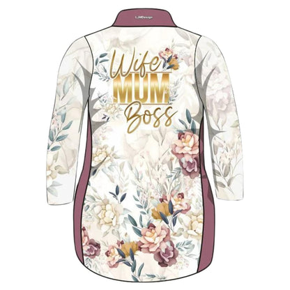 ★Pre-Order★ Women's | Wife Mum Boss Marble Floral Lifestyle Dress Z and TEE fishing dress Girl's Fishing girls Ladies Fishing womens