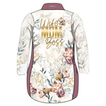 ★Pre-Order★ Wife Mum Boss Marble Floral Lifestyle Dress Z and TEE fishing dress Girl's Fishing girls Ladies Fishing womens