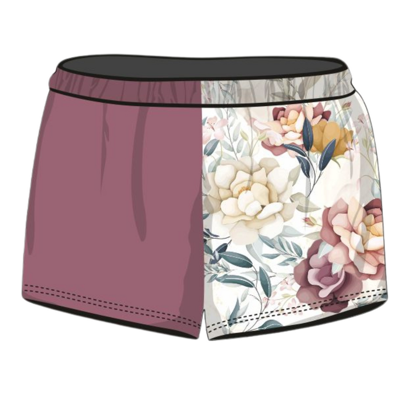 ★Pre-Order★ Rugby Shorts | Wife Mum Boss Marble Floral Shorts LJM Designs camping FISHING in stock ladies Ladies Fishing LJM quick dry spo-default spo-disabled sun sun shirt sun shirts sunsafe SWIMMING uv Women WOMEN'S DESIGNS Women's Fishing womens z&tee