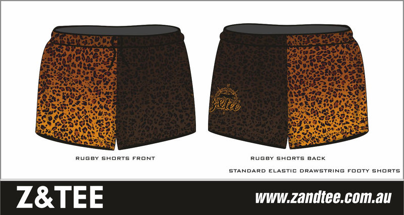 ★Pre-Order★ Rugby Shorts | Wild Side Leopard Print LJM Designs camping cape york CAPE YORK DESIGNS FISHING in stock leopard leopard print LJM quick dry spo-default spo-disabled sun sun shirt sun shirts sunsafe SWIMMING uv Women WOMEN'S DESIGNS Women's Fishing womens z&tee