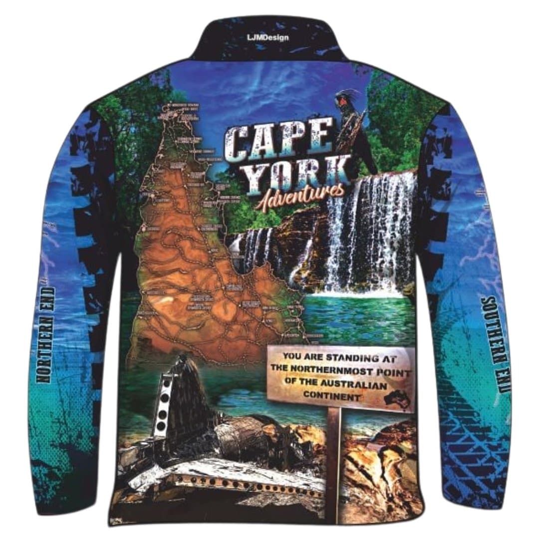 ★Pre-Order★ Cape York | Gunshot Croc Blue Shirt Z and TEE 4x4 blue boy boys camping cape cape york CAPE YORK DESIGNS fishing LJM men mens Preorder quick dry spo-default spo-disabled sun sun shirt sun shirts sunsafe tip travel uv