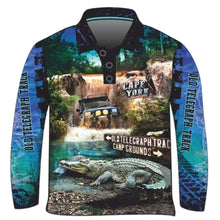 ★Pre-Order★ Cape York | Gunshot Croc Blue Shirt Z and TEE 4x4 blue boy boys camping cape cape york CAPE YORK DESIGNS fishing LJM men mens Preorder quick dry spo-default spo-disabled sun sun shirt sun shirts sunsafe tip travel uv