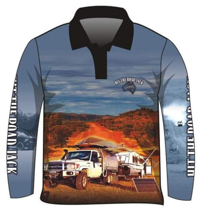 ★Pre-Order★ Camping & Caravan | Hit the Road Jack Camping Adventure Shirt Z and TEE Australia Australia Day Australian Australiana camping fishing LJM men MEN'S DESIGNS mens Preorder quick dry spo-default spo-disabled sun sun shirt sun shirts sunsafe uv