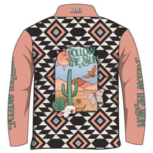 ★Pre-Order★ Follow the Sun | Western Black Aztec Fishing Shirt Z and TEE Australia Australia Day Australian Australiana camping COUNTRY WESTERN DESIGNS fishing LJM men Preorder quick dry spo-default spo-disabled sun sun shirt sun shirts sunsafe uv WOMEN'S DESIGNS womens