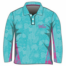 ★Pre-Order★ Follow the Sun | Tropical Turquoise Shirt Z and TEE camping cruise fishing Girls GIRLS DESIGNS LJM PATTERN AND PLAIN DESIGNS Preorder quick dry spo-default spo-disabled sun sun shirt sun shirts sunsafe tropical TROPICAL DESIGNS uv Women Women's Fishing Women's Fishing Shirt womens