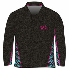 ★Pre-Order★ Follow the Sun | Wild Side Leopard Print Black Shirt Z and TEE animal print camping fishing hot pink leopard leopard print LJM PATTERN AND PLAIN DESIGNS Preorder quick dry spo-default spo-disabled sun sun shirt sun shirts sunsafe teal uv Women WOMEN'S DESIGNS Women's Fishing Women's Fishing Shirt womens