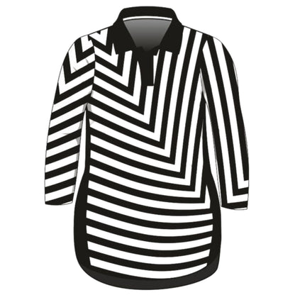 ★Pre-Order★ Pattern | Black & White Line Lifestyle Dress Z and TEE girls womens