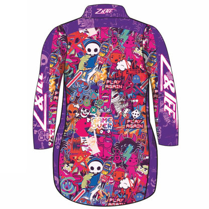 ★Pre-Order★Kids | Graffiti Lifestyle Dress Z and TEE fishing dress GIRL'S DESIGNS Girl's Fishing girls kid Kid's Fishing Kid's Fishing Apparel Kid's Fishing Shirt Kid's Uv Rated Shirts KIDS KIDS ALL kids design KIDS DESIGNS Kids UV rated shirt minecraft pink purple