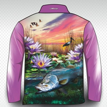 ★Pre-Order★ Fishing | Lily Barra Shirt Z and TEE barramundi FISH FISH DESIGNS fishing FISHING SHIRT fishing shirts girl girls KIDS ladies LJM Preorder quick dry spo-default spo-disabled sun sun shirt sun shirts sunsafe uv women WOMEN'S DESIGNS womens