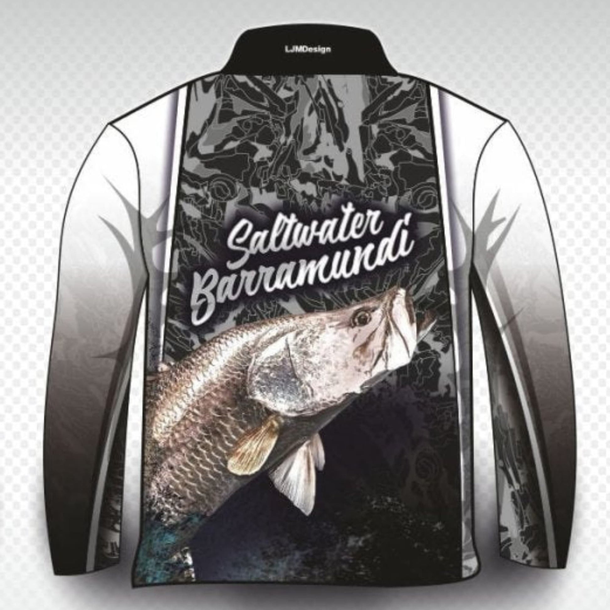 ★Pre-Order★ Fishing | Barramundi Saltwater Camo Fishing Shirt Z and TEE barramundi boy boys FISH DESIGNS fishing LJM men MEN'S DESIGNS mens Preorder quick dry spo-default spo-disabled sun sun shirt sun shirts sunsafe uv