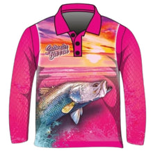 ★Pre-Order★ Fishing | Barramundi Saltwater Pink Shirt Z and TEE barramundi FISH DESIGNS fishing girls ladies LJM Preorder quick dry spo-default spo-disabled sun sun shirt sun shirts sunsafe uv womens