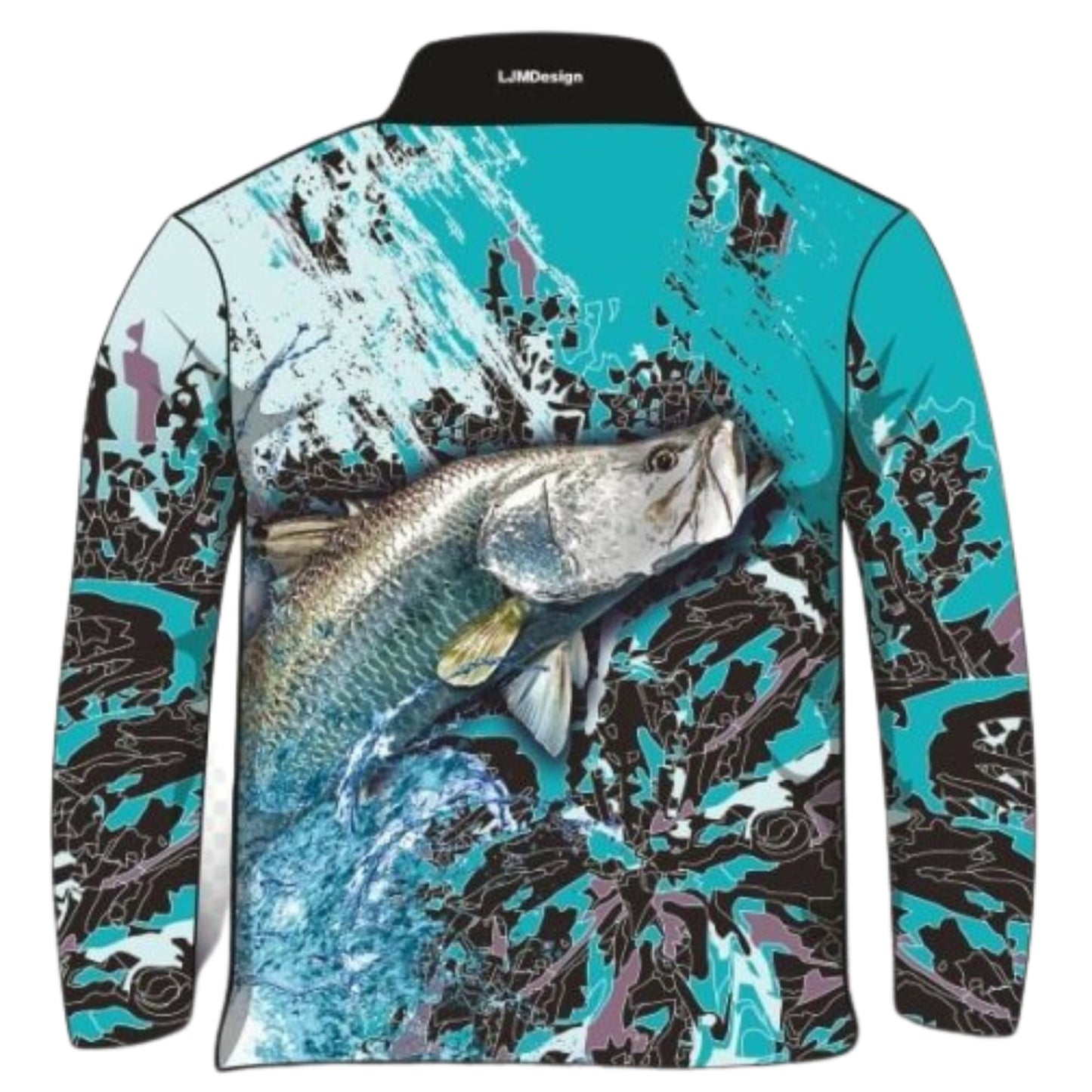 ★Pre-Order★ Fishing | Barramundi Teal Fishing Shirt Z and TEE barramundi blue boy boys BOYS DESIGNS FISH DESIGNS fishing girls ladies LJM men MEN'S DESIGNS mens Preorder quick dry spo-default spo-disabled sun sun shirt sun shirts sunsafe uv womens