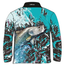 ★Pre-Order★ Fishing | Barramundi Teal Shirt Z and TEE barramundi blue boy boys BOYS DESIGNS FISH DESIGNS fishing girls ladies LJM men MEN'S DESIGNS mens Preorder quick dry spo-default spo-disabled sun sun shirt sun shirts sunsafe uv womens