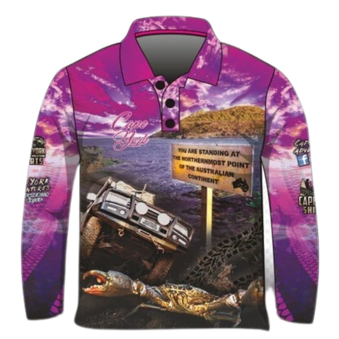 ★Pre-Order★ Cape York | Complete Cape York Pink Fishing Shirt Z and TEE 4x4 camping cape cape york CAPE YORK DESIGNS fishing girl girls LJM pink Preorder quick dry spo-default spo-disabled sun sun shirt sun shirts sunsafe tip travel uv womens