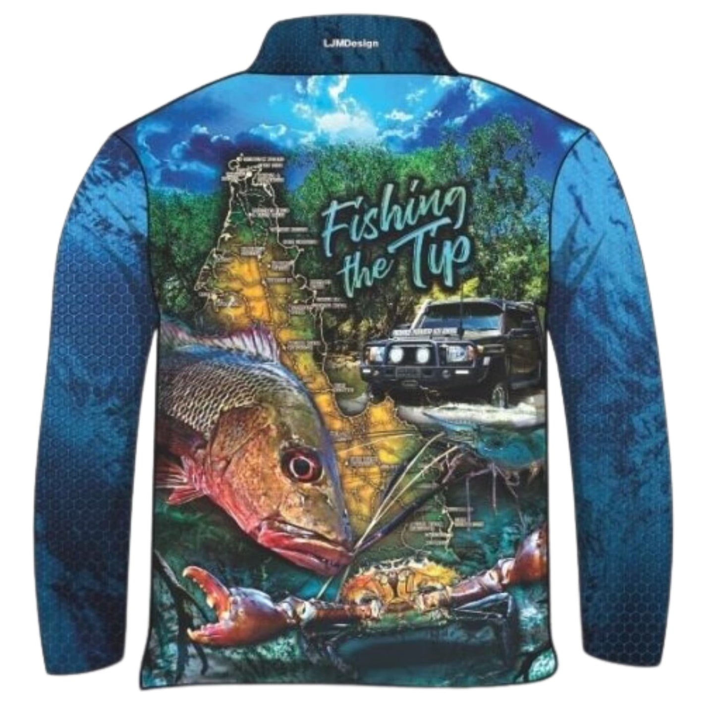 ★Pre-Order★ Cape York | Fishing the Tip V2 Shirt Z and TEE 4x4 blue boy boys camping cape cape york CAPE YORK DESIGNS fishing LJM men MEN'S DESIGNS mens Preorder quick dry spo-default spo-disabled sun sun shirt sun shirts sunsafe tip travel uv