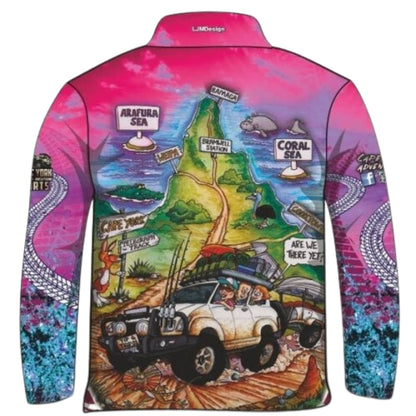 ★Pre-Order★ Cape York | Packed for the Tip Pink Shirt Z and TEE 4x4 camping cape cape york CAPE YORK DESIGNS fishing girl girls GIRLS DESIGNS KIDS LJM pink Preorder quick dry spo-default spo-disabled sun sun shirt sun shirts sunsafe tip travel uv womens