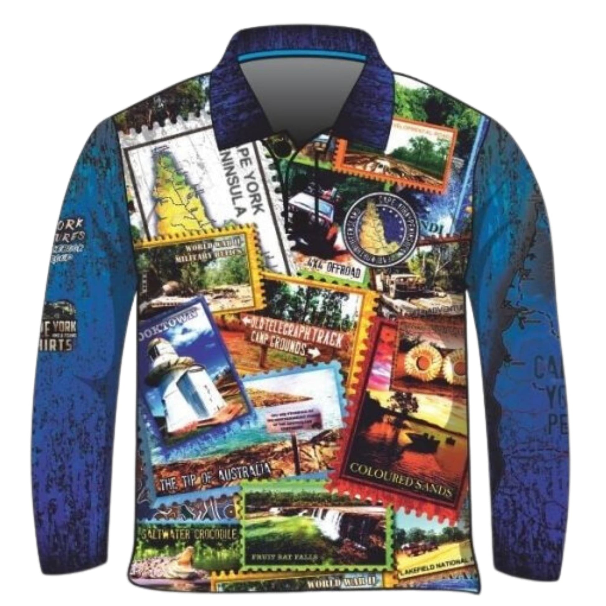 ★Pre-Order★ Cape York | Send it to Cape York Blue Shirt Z and TEE 4x4 blue boy boys camping cape cape york CAPE YORK DESIGNS fishing LJM men mens Preorder quick dry spo-default spo-disabled sun sun shirt sun shirts sunsafe tip travel uv