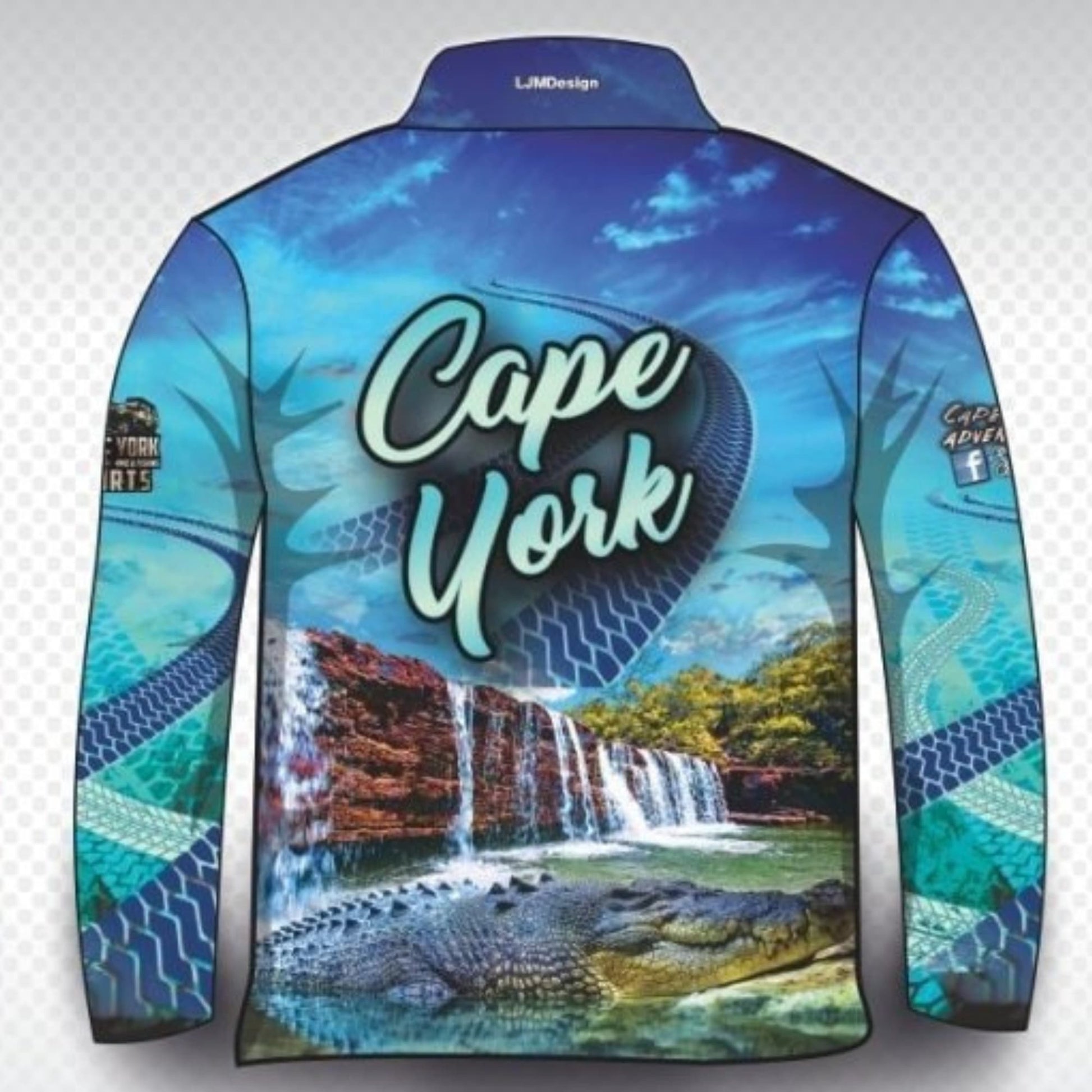 ★Pre-Order★ Cape York | Cape York Tour Blue Fishing Shirt Z and TEE 4x4 boy boys camping cape cape york CAPE YORK DESIGNS fishing girl girls LJM men mens Preorder quick dry spo-default spo-disabled sun sun shirt sun shirts sunsafe tip travel uv