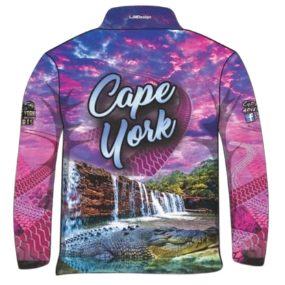 ★Pre-Order★ Cape York | Tour Pink Fishing Shirt Z and TEE 4x4 boy boys camping cape cape york CAPE YORK DESIGNS fishing girl girls LJM men Preorder quick dry spo-default spo-disabled sun sun shirt sun shirts sunsafe tip travel uv womens