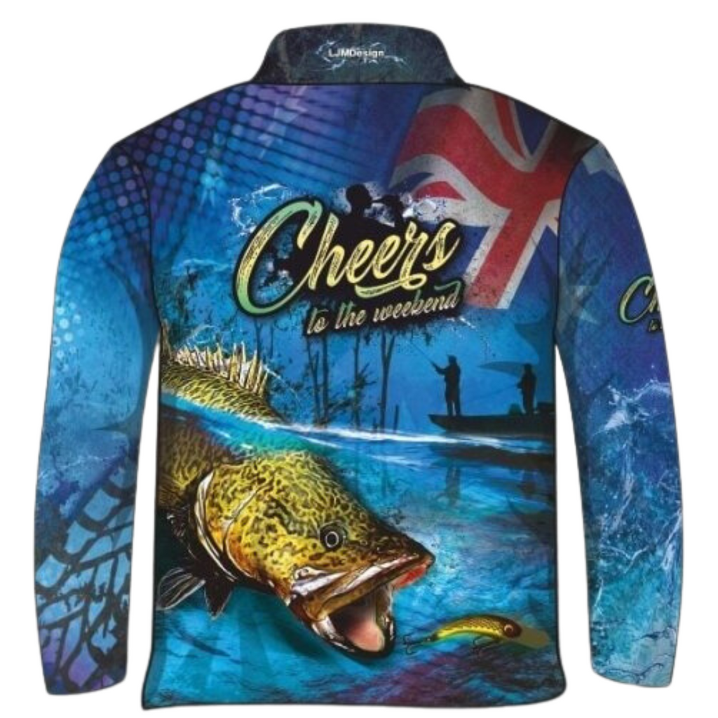 Pre-Order Fishing  Cheers to the Weekend Murray Cod Fishing Shirt