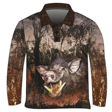 Hunting | Rustic Boar Brown Fishing Shirt ★Pre-Order★ Z and TEE boar brown camping fishing hog hogs hunting men MEN'S DESIGNS mens pig pig hunting pigging Preorder quick dry spo-default spo-disabled sun sun shirt sun shirts sunsafe uv