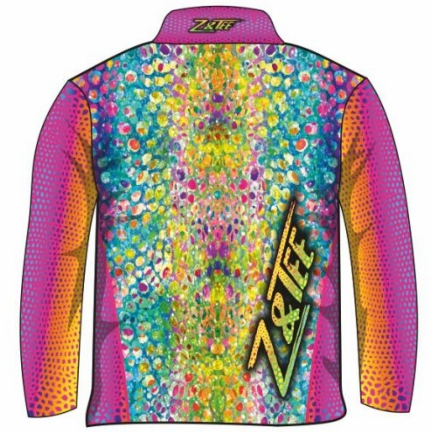 ★Pre-Order★ Pattern | Kaleidoscope Serpent Fishing Shirt Z and TEE camping fishing GIRL'S DESIGNS Girls ladies LJM pink Preorder quick dry rainbow spo-default spo-disabled sun sun shirt sun shirts sunsafe uv women's WOMEN'S DESIGNS