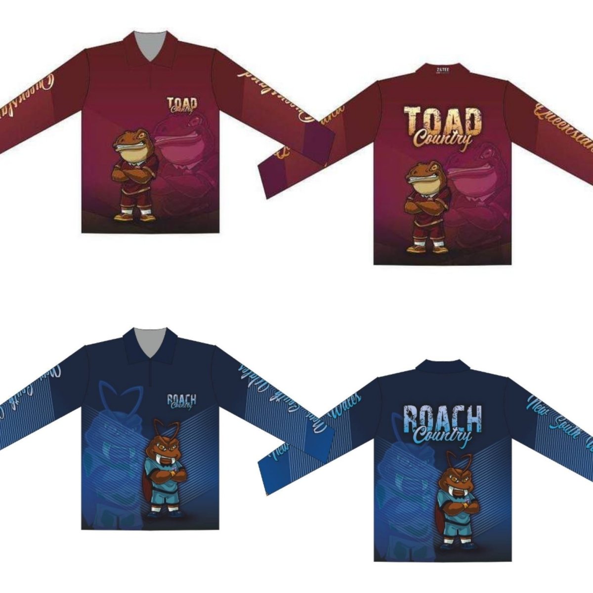 ★Pre-Order★ Men's | QLD Maroons Toad Country Fishing Shirt v2 Z and TEE camping fishing football footy LJM maroons men mens origin Preorder qld queenslander quick dry rugby spo-default spo-disabled state of origin sun sun shirt sun shirts sunsafe uv