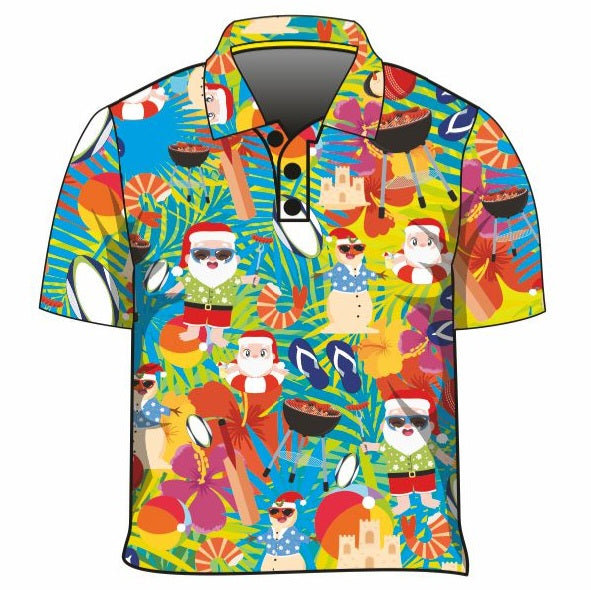 Christmas - Tropical Christmas Fishing Shirt Z and TEE Aussie boxingday boys BUY2SHIRTS camping Children Fishing Children's Fishing Christmas cruise DAD FATHER'S DAY FISHING HIM ALL in stock lastchance LJM men mens quick dry spo-default spo-disabled sun sun shirt sun shirts sunsafe SWIMMING tropical TROPICAL DESIGNS uv xmas z&tee