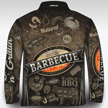 ★Pre-Order★ Men's | Chillin 'n Grillin Fishing Shirt Z and TEE barra barramundai beer CAMPING AND CARAVAN DESIGNS FISH DESIGNS fishing LJM men mens MEN’S DESIGNS Preorder quick dry spo-default spo-disabled sun sun shirt sun shirts sunsafe uv