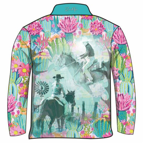 ★Pre-Order★ Western | Cowgirl Cactus Shirt Z and TEE country country music COUNTRY WESTERN DESIGNS cowgirl GIRL GIRL'S DESIGNS Girl's Fishing Girls HER ALL KIDS LJM Preorder quick dry spo-default spo-disabled sun sun safe sun shirt sun shirts SUN SMART sunsafe sunsmart uv western Women WOMEN'S DESIGNS work z&tee