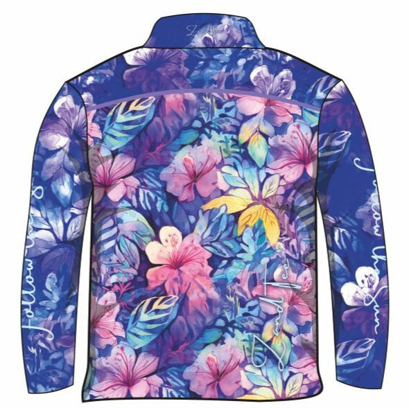 Tropical Atlantis Breeze Paradise Fishing Shirt Z and TEE camping cruise girls GIRLS DESIGNS HER ALL In Stock KIDS ALL LJM offroad PATTERN AND PLAIN DESIGNS purple quick dry spo-default spo-disabled STS sun sun shirt sun shirts sunsafe tropical TROPICAL DESIGNS uv Women womens z&tee