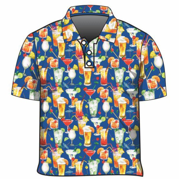 ★Pre-Order★ Tropical | Cocktail Blue Lagoon Fishing Shirt Z and TEE Aussie Australia Australia Day Australian Australiana camping cruise Cruising fishing shirt girls KIDS ALL kids design KIDS DESIGNS Kids UV rated shirt koala LJM Preorder quick dry spo-default spo-disabled sun sun shirt sun shirts sunsafe swim shirt tropical TROPICAL DESIGNS uv womens