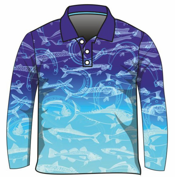 ★Pre-Order★ Fishing | Lucky Pattern Blue Shirt Z and TEE boy boys BOYS DESIGNS camping FISH FISH DESIGNS FISHING fishing shirt fishing shirts HER ALL KIDS KIDS ALL kids design KIDS DESIGNS Kids UV rated shirt LJM men MEN'S DESIGNS mens MEN’S DESIGNS PATTERN AND PLAIN DESIGNS Preorder quick dry spo-default spo-disabled sun sun safe sun shirt sun shirts SUN SMART sunsafe sunsmart swim shirt uv z&tee