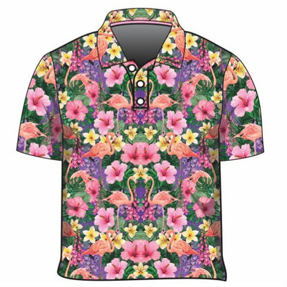 ★Pre-Order★ Tropical | Caribbean Flamingo Fishing Shirt Z and TEE Aussie Australia Australia Day Australian Australiana camping cruise Cruising fishing shirt girls KIDS KIDS ALL kids design KIDS DESIGNS Kids UV rated shirt koala LJM Preorder quick dry spo-default spo-disabled sun sun shirt sun shirts sunsafe swim shirt tropical TROPICAL DESIGNS uv womens