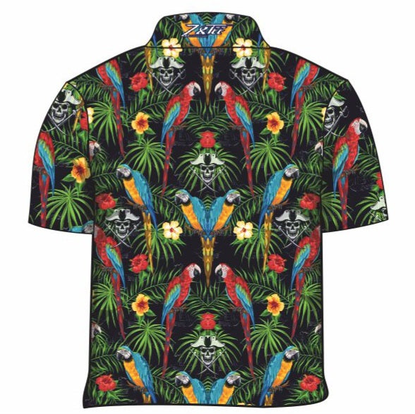 ★Pre-Order★ Tropical | Jolly Roger Fishing Shirt Z and TEE Aussie Australia Australia Day Australian Australiana camping cruise Cruising fishing shirt girls KIDS ALL kids design KIDS DESIGNS Kids UV rated shirt koala LJM mens Preorder quick dry spo-default spo-disabled sun sun shirt sun shirts sunsafe swim shirt tropical TROPICAL DESIGNS uv