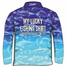 ★Pre-Order★ Fishing | Lucky Fishing Blue Fishing Shirt Z and TEE Aussie Australia Australia Day Australian Australiana camping cruise Cruising fishing shirt girls KIDS KIDS ALL kids design KIDS DESIGNS Kids UV rated shirt koala LJM PATTERN AND PLAIN DESIGNS Preorder quick dry spo-default spo-disabled sun sun shirt sun shirts sunsafe swim shirt tropical TROPICAL DESIGNS uv