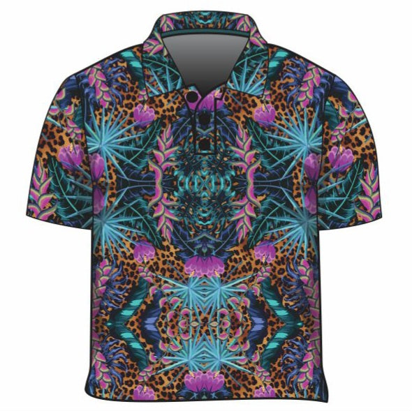 ★Pre-Order★ Tropical | Wild Side Fishing Shirt Z and TEE Aussie Australia Australia Day Australian Australiana camping cruise Cruising fishing shirt girls KIDS ALL kids design KIDS DESIGNS Kids UV rated shirt koala leopard leopard print LJM PATTERN AND PLAIN DESIGNS Preorder quick dry spo-default spo-disabled sun sun shirt sun shirts sunsafe swim shirt tropical TROPICAL DESIGNS uv womens