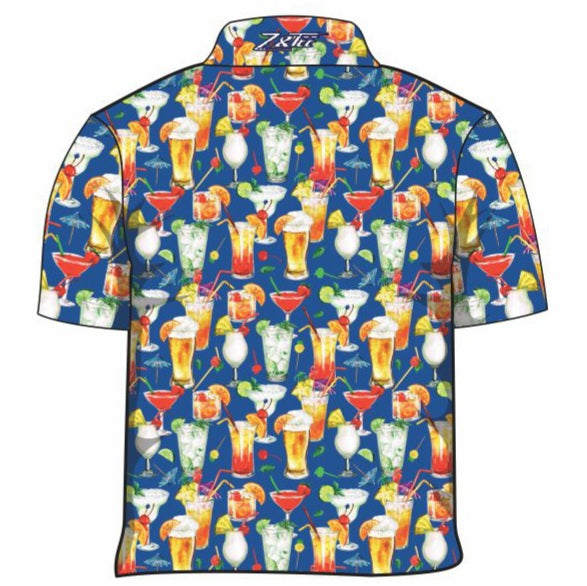 ★Pre-Order★ Tropical | Cocktail Blue Lagoon Fishing Shirt Z and TEE Aussie Australia Australia Day Australian Australiana camping cruise Cruising fishing shirt girls KIDS ALL kids design KIDS DESIGNS Kids UV rated shirt koala LJM Preorder quick dry spo-default spo-disabled sun sun shirt sun shirts sunsafe swim shirt tropical TROPICAL DESIGNS uv womens