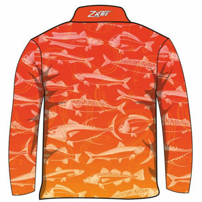 ★Pre-Order★ Fishing | Lucky Pattern Orange Shirt Z and TEE boy boys BOYS DESIGNS camping FISH FISH DESIGNS FISHING fishing shirt fishing shirts HER ALL KIDS KIDS ALL kids design KIDS DESIGNS Kids UV rated shirt LJM men MEN'S DESIGNS mens MEN’S DESIGNS PATTERN AND PLAIN DESIGNS Preorder quick dry spo-default spo-disabled sun sun safe sun shirt sun shirts SUN SMART sunsafe sunsmart swim shirt uv z&tee