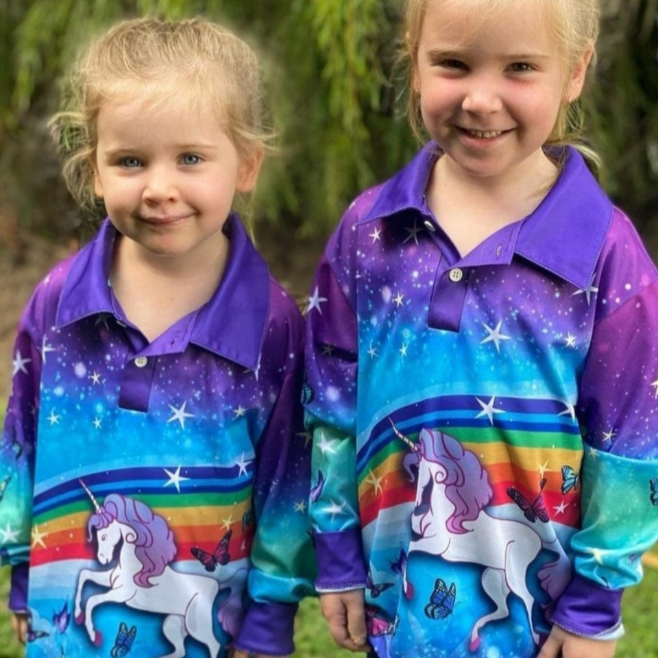 ★Pre-Order★ Kids | Unicorn Shirt Z and TEE camping fishing GIRLS DESIGNS KIDS LJM Preorder quick dry spo-default spo-disabled sun sun shirt sun shirts sunsafe uv