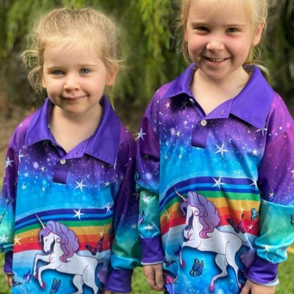 ★Pre-Order★ Kids | Unicorn Shirt Z and TEE camping fishing GIRLS DESIGNS KIDS LJM Preorder quick dry spo-default spo-disabled sun sun shirt sun shirts sunsafe uv