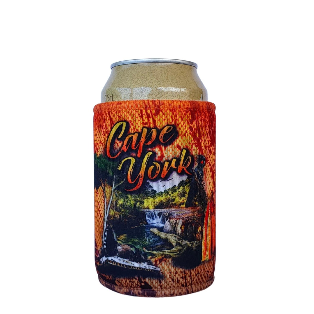 Cooler | Orange Cape York Discovery - In Stock Z and TEE Accessory Aussie Australia Australia Day Australian Australiana can can cooler can holder cape york CAPE YORK DESIGNS DAD HIM ALL in stock lastchance spo-default spo-disabled stubby cooler stubby holder