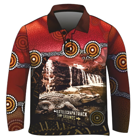 ★Pre-Order★ Cape York | Indigenous Cape York Wanderer Maroon Shirt Z and TEE ABORIGINAL Australia Australian camping cape york CAPE YORK DESIGNS FIRST NATIONS FIRST NATIONS DESIGNS fishing KIDS LJM mens Preorder quick dry spo-default spo-disabled sun sun shirt sun shirts sunsafe uv womens WORK