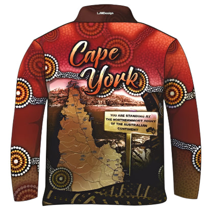 ★Pre-Order★ Cape York | Indigenous Cape York Wanderer Maroon Shirt Z and TEE ABORIGINAL Australia Australian camping cape york CAPE YORK DESIGNS FIRST NATIONS FIRST NATIONS DESIGNS fishing KIDS LJM mens Preorder quick dry spo-default spo-disabled sun sun shirt sun shirts sunsafe uv womens WORK