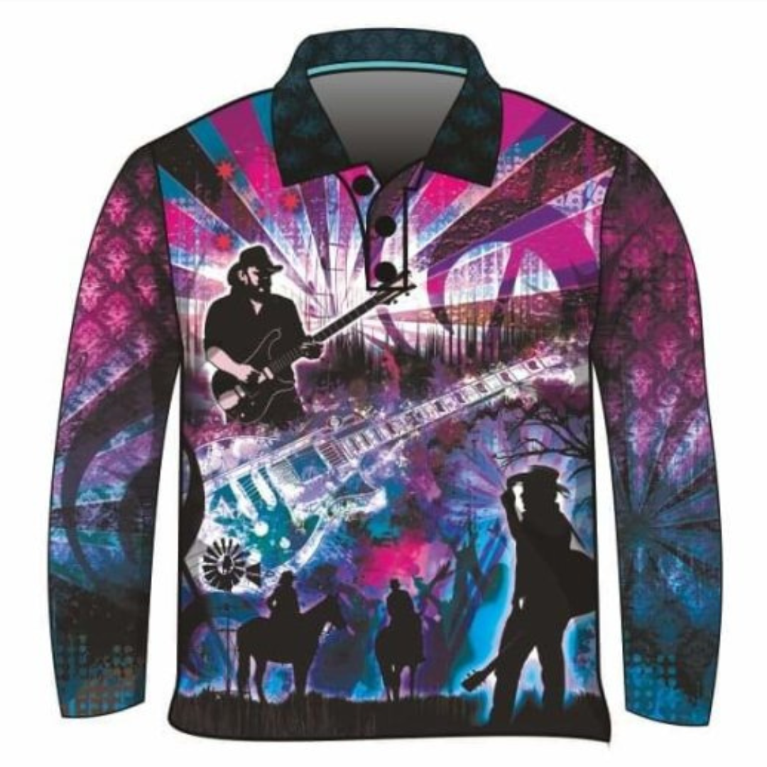 ★Pre-Order★ Western | Country Music Purple Haze Shirt Z and TEE camping COUNTRY WESTERN DESIGNS festival fishing LJM men Preorder quick dry spo-default spo-disabled sun sun shirt sun shirts sunsafe uv WOMEN'S DESIGNS womens