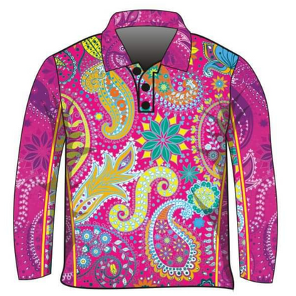 ★Pre-Order★ Western | Paisley Rainbow Fishing Shirt Z and TEE camping COUNTRY WESTERN DESIGNS fishing GIRLS DESIGNS KIDS KIDS ALL kids design KIDS DESIGNS Kids UV rated shirt LJM men Preorder quick dry spo-default spo-disabled sun sun shirt sun shirts sunsafe uv WOMEN'S DESIGNS womens