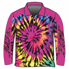 ★Pre-Order★ Pattern | Tie Dye Pink Fishing Shirt Z and TEE camping fishing girls GIRLS DESIGNS KIDS KIDS ALL kids design KIDS DESIGNS Kids UV rated shirt LJM pink Preorder purple quick dry spo-default spo-disabled sun sun shirt sun shirts sunsafe uv WOMEN'S DESIGNS womens