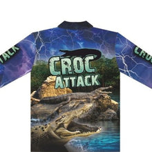 ★Pre-Order★ Men's | Croc Attack Fishing Shirt Z and TEE barramundi boy boys COUNTRY WESTERN DESIGNS fishing LJM men mens Preorder quick dry spo-default spo-disabled sun sun shirt sun shirts sunsafe uv western