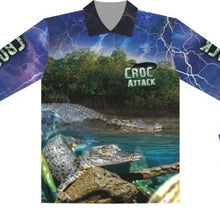 ★Pre-Order★ Men's | Croc Attack Fishing Shirt Z and TEE barramundi boy boys COUNTRY WESTERN DESIGNS fishing LJM men mens Preorder quick dry spo-default spo-disabled sun sun shirt sun shirts sunsafe uv western